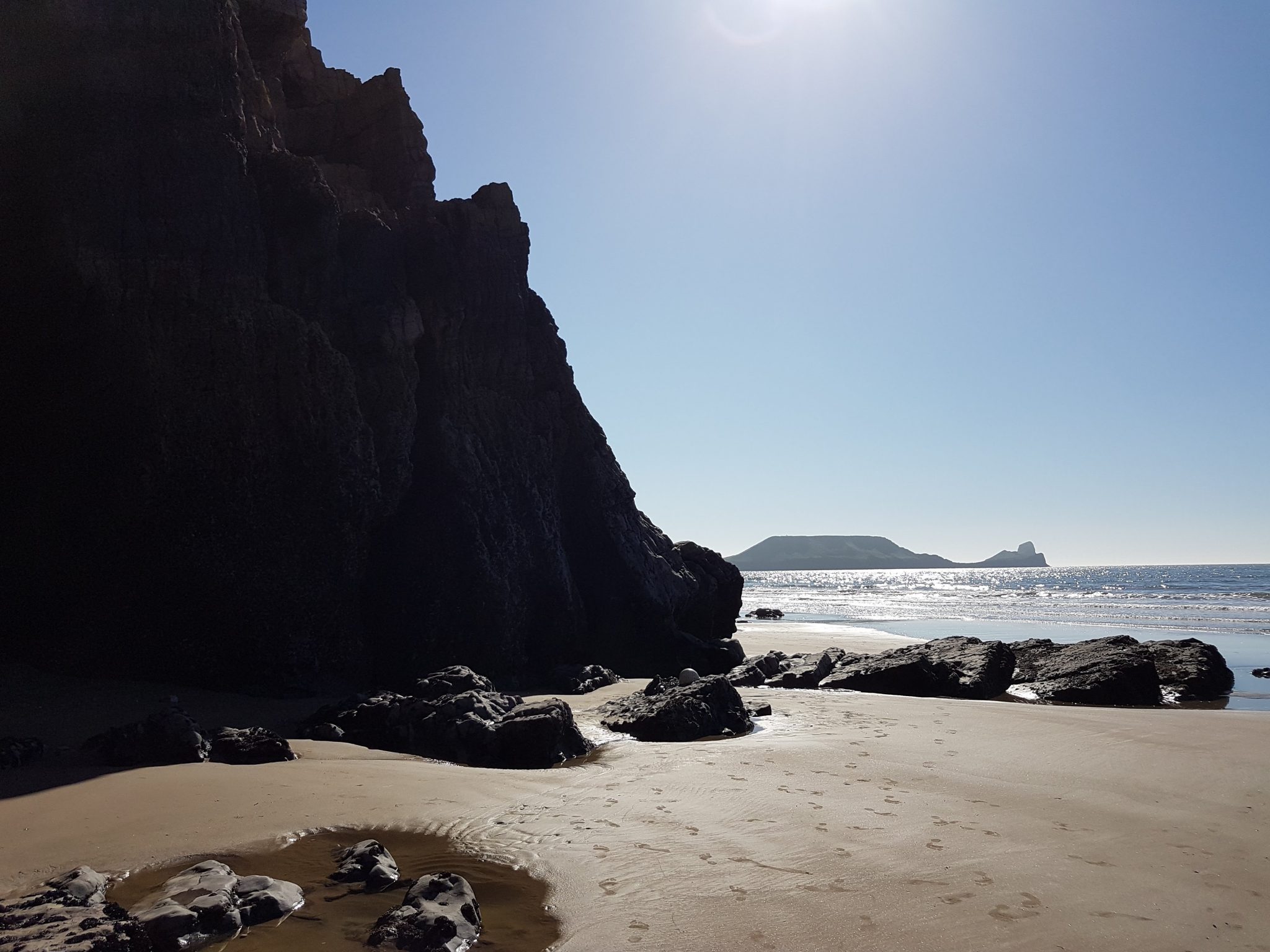 Climbing in Gower, Swansea, Wales 2018